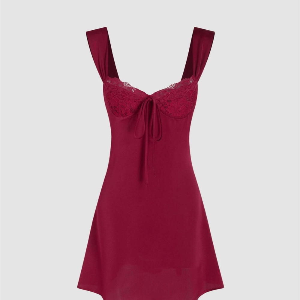 Cider - LACE SWEETHEART SHORT DRESS